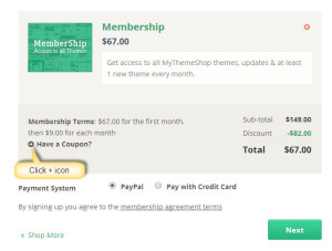 applying MyThemeshop coupon